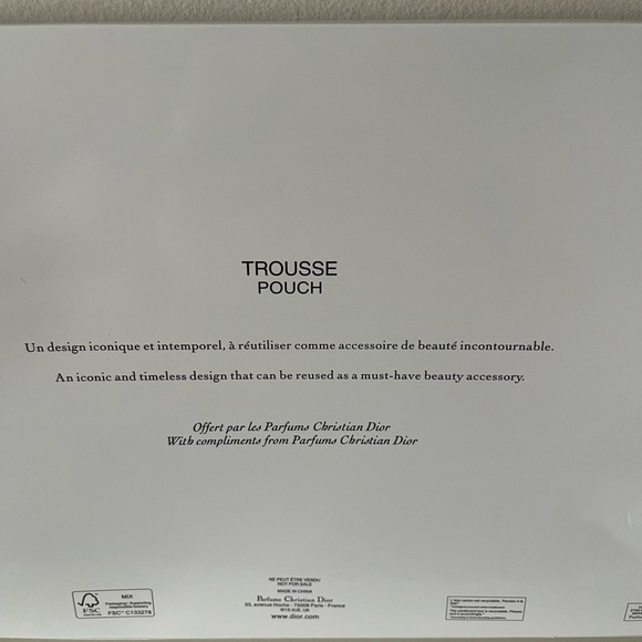 Dior Raffia Cosmetic bag pouch - Picture 5 of 5